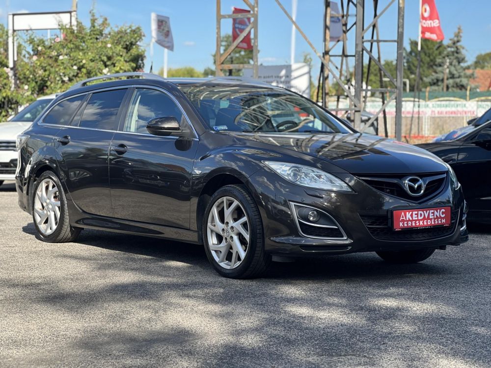 MAZDA 6 Sportkombi 2.5 GTA BOSE hifi. Gyári fényezés. Téli-nyári garnitúra. 1.5T horog. Legjobb ár!
