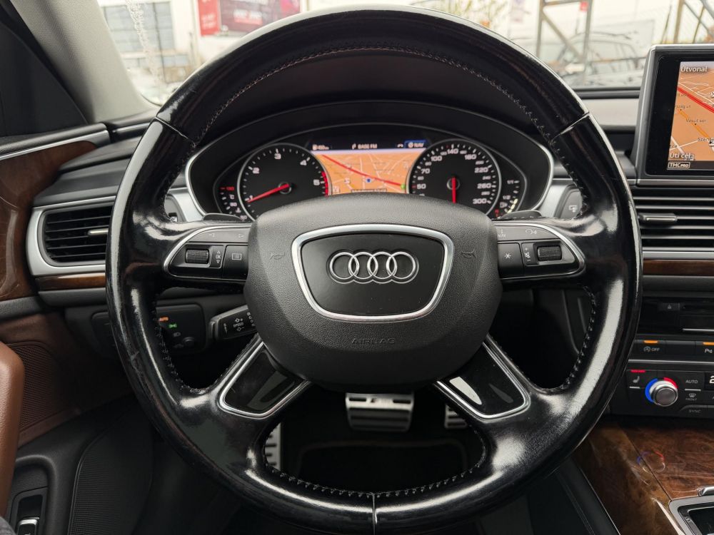 AUDI A6 3.0 V6 TDI quattro S-tronic Napfénytető Távtartó Carplay Barna bőr Friss olaj szerviz. Vezérlés cserélve!