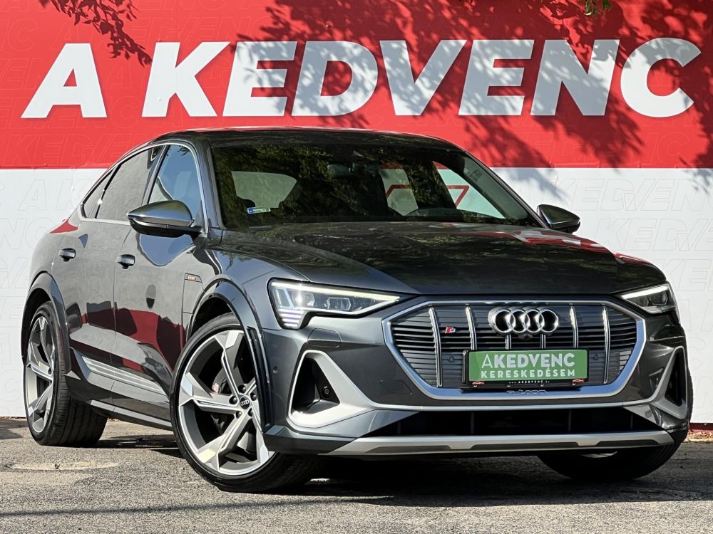 AUDI E-TRON Sportback 60 S quattro (Automata) 55e km. Bang And Olufsen. panoráma tető. head-up. CARPLAY. garanciális!