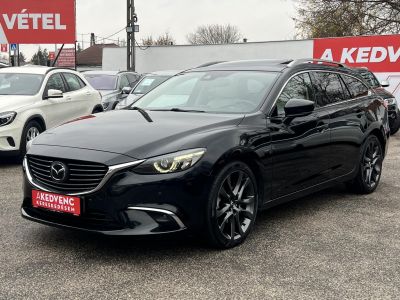 MAZDA 6 Sportkombi 2.2 CD Revolution Top (Automata) Sávtartó Head-up Napfénytető Fehér bőr Tolatókamera F1 Váltó!