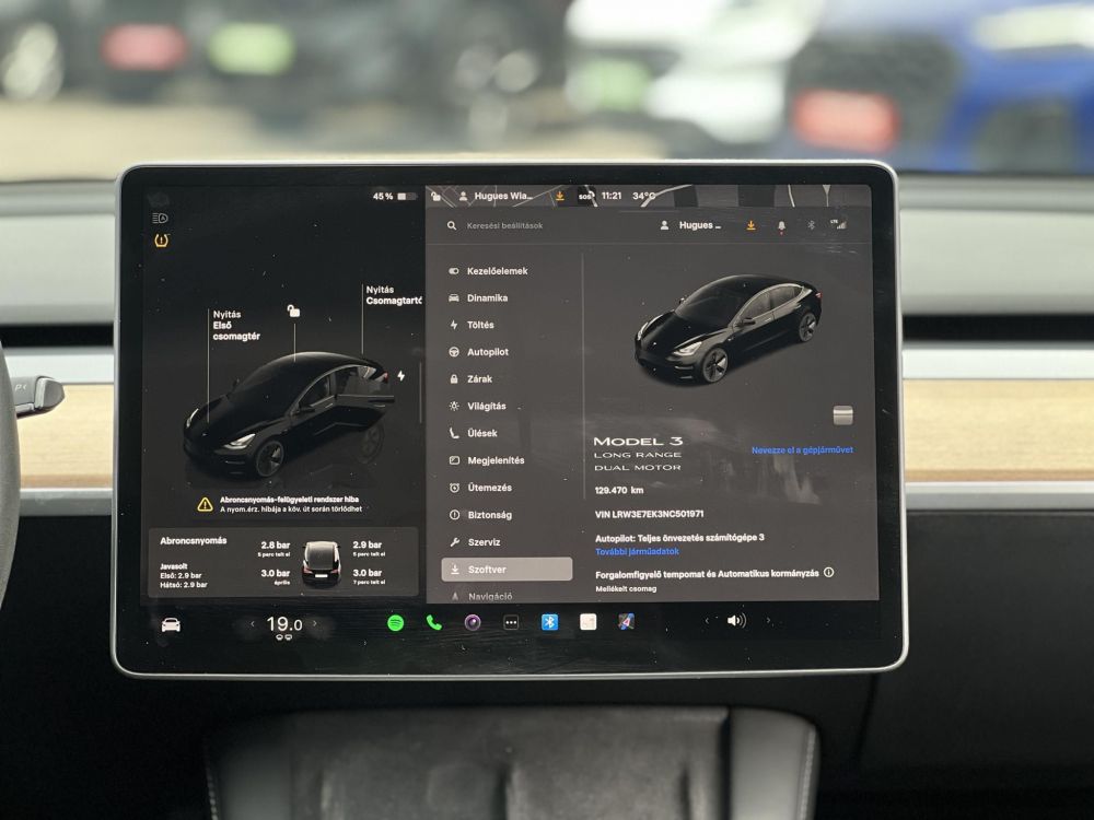 TESLA MODEL 3 Long Range AWD (Automata) Ryzen proci. 510 km hatótáv. garancia!