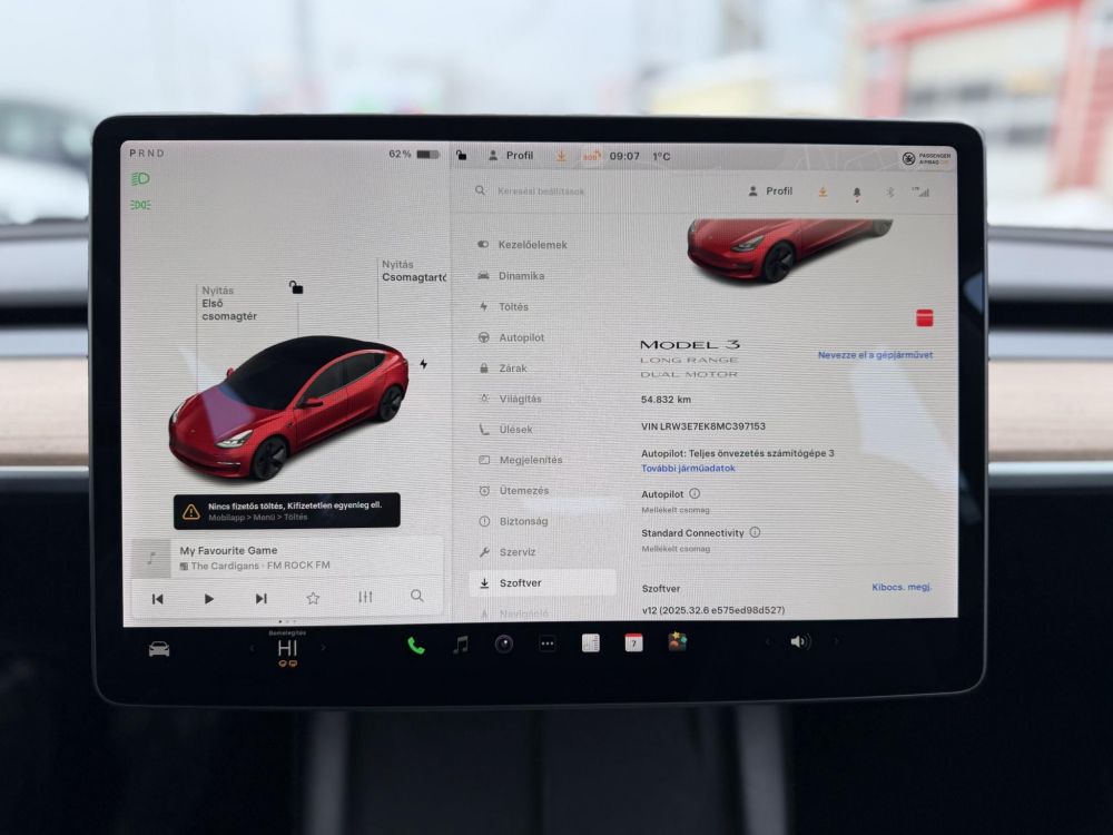 TESLA MODEL 3 Long Range AWD (Automata) 54e km. mátrix LED. hőszivattyú. premium hifi. gyönyörű állapot!