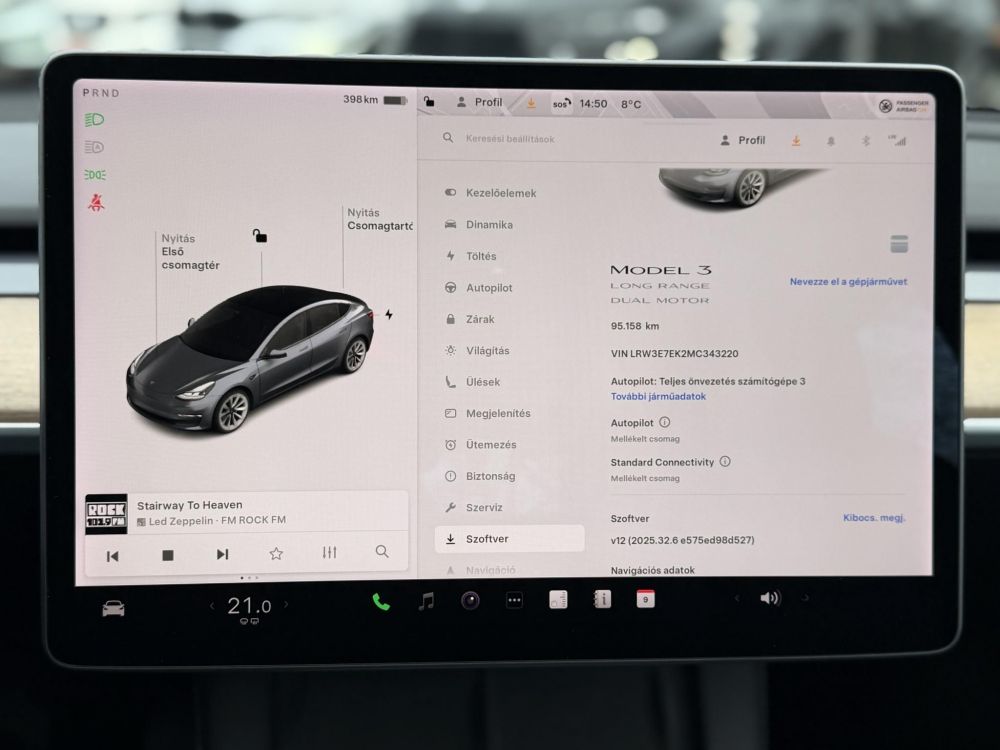 TESLA MODEL 3 Long Range AWD (Automata) 95e km. garanciális. mátrix LED. hőszivattyú. premium hifi