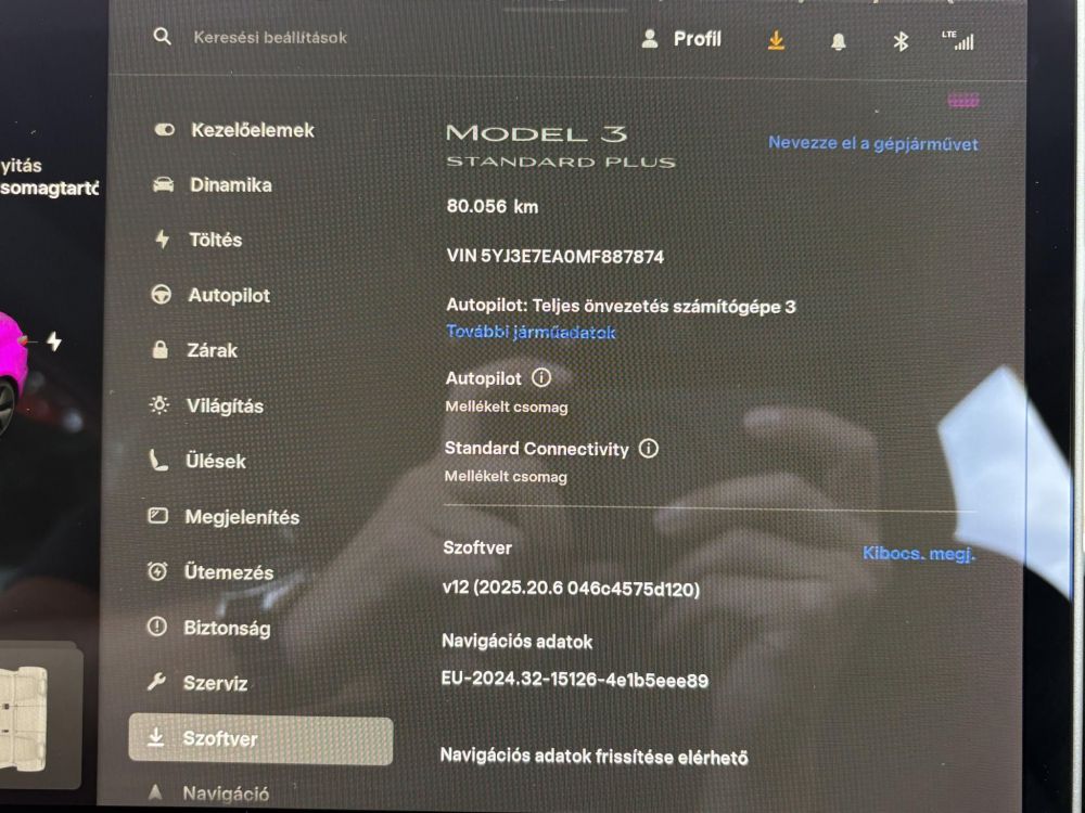 TESLA MODEL 3 Standard Range Plus Aut 80e km. mátrix LED. hőszivattyús. facelift. garanciális!