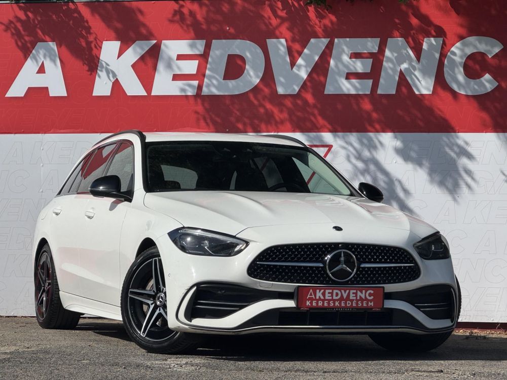 MERCEDES-BENZ C 200 T d 9G-TRONIC Mild hybrid drive AMG csomag! Bőrbelső. kamera. vonóhorog. wireless CARPLAY. stb