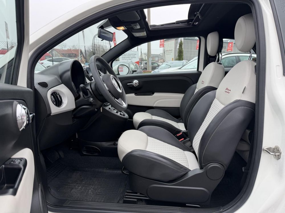 FIAT 500 1.2 8V Star Dualogic 12e km. Magyarországi Panorámatető Téli-nyári kerék Újszerű állapot!