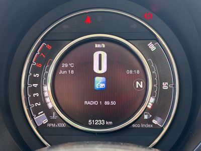 FIAT 500 500C 1.2 8V Lounge Dualogic 51e km. M.o.-i. Automata. Gyári fényezés. Végig vezetett szervizkönyv!
