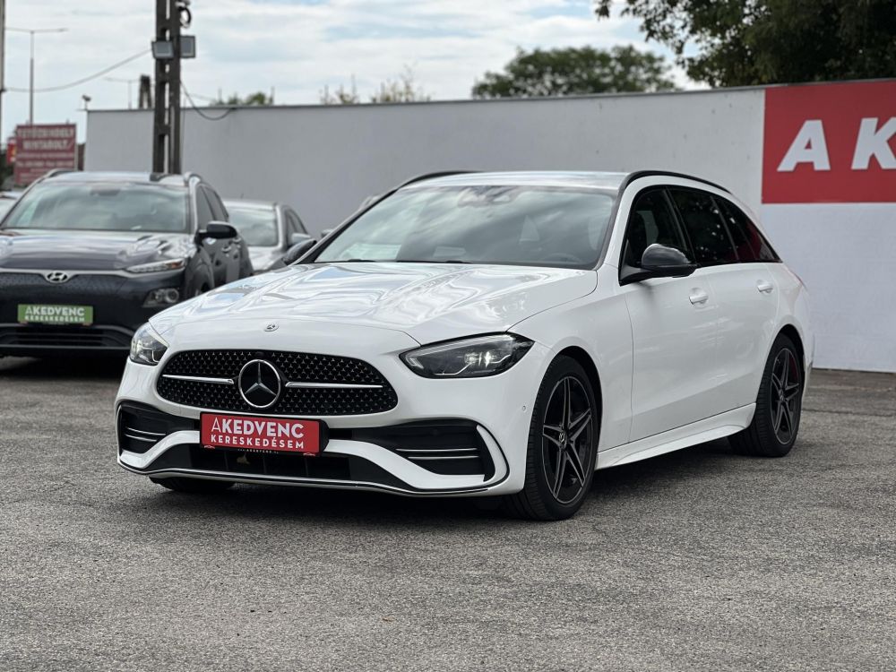 MERCEDES-BENZ C 200 T d 9G-TRONIC Mild hybrid drive AMG csomag! Bőrbelső. kamera. vonóhorog. wireless CARPLAY. stb
