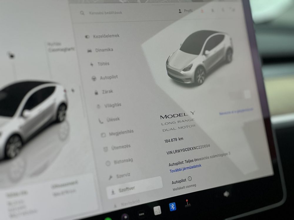 TESLA MODEL Y Long Range AWD (Automata) AMD Ryzen. hőszivattyú. mátrix LED. premium hifi