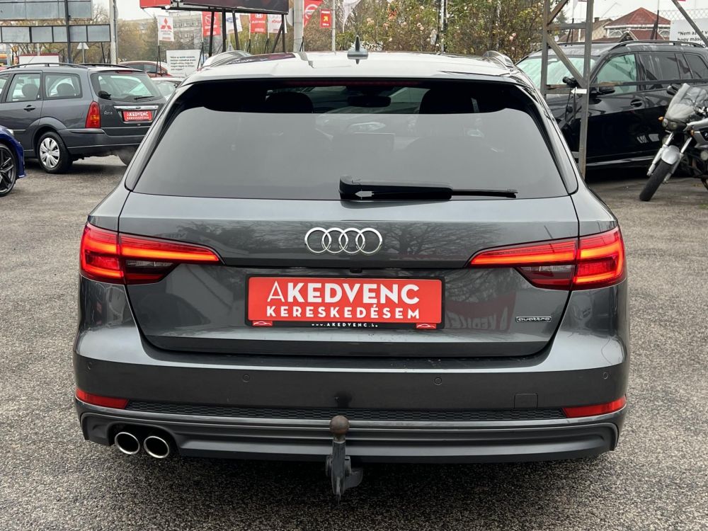 AUDI A4 Avant 3.0 TDI Sport quattro Tiptronic ic S-line LED Virtual Cockpit Távtartó Memória Kamera Vonóhorog Szervizelt!