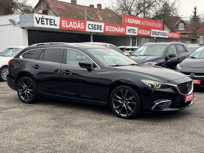 MAZDA 6 Sportkombi 2.2 CD Revolution Top (Automata) Sávtartó Head-up Napfénytető Fehér bőr Tolatókamera F1 Váltó!