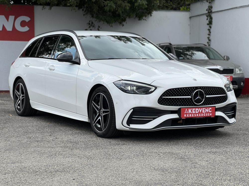 MERCEDES-BENZ C 200 T d 9G-TRONIC Mild hybrid drive AMG csomag! Bőrbelső. kamera. vonóhorog. wireless CARPLAY. stb