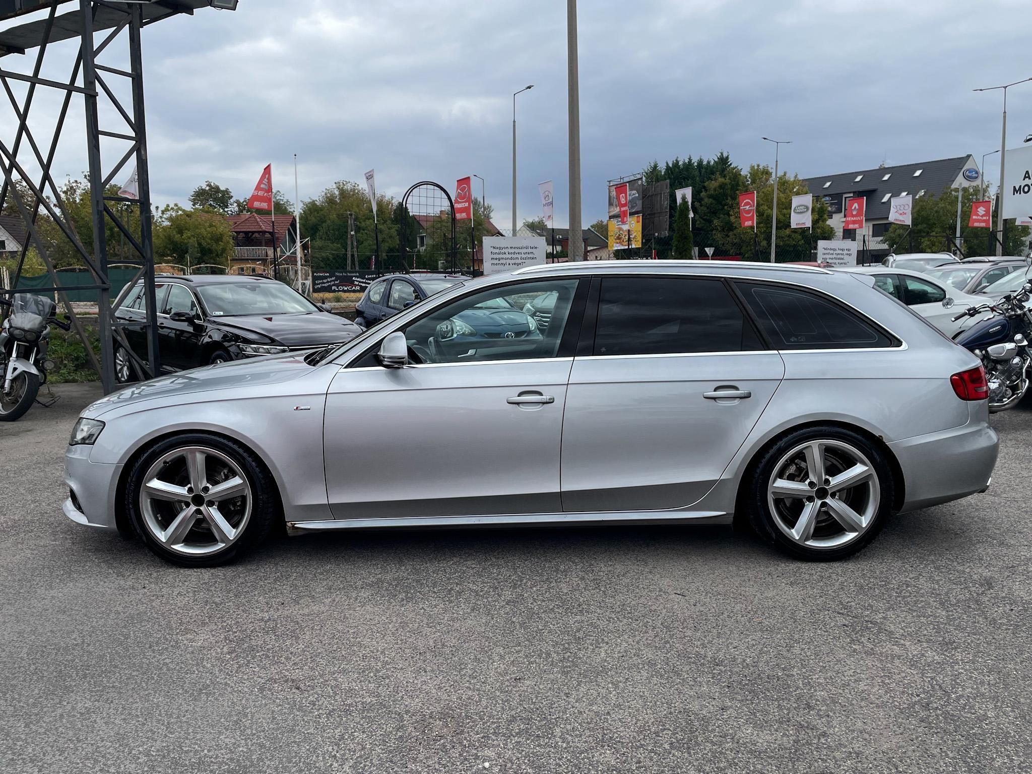 AUDI A4 Avant 2.0 TDI DPF S-line Klíma Tempomat Bluetooth Navi 6 sebességes!