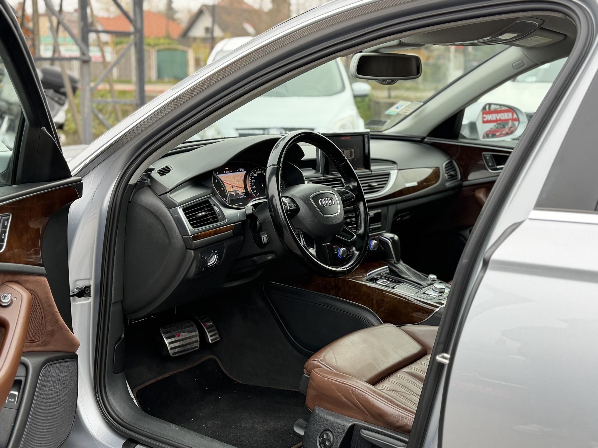 AUDI A6 3.0 V6 TDI quattro S-tronic Napfénytető Távtartó Carplay Barna bőr Friss olaj szerviz. Vezérlés cserélve!