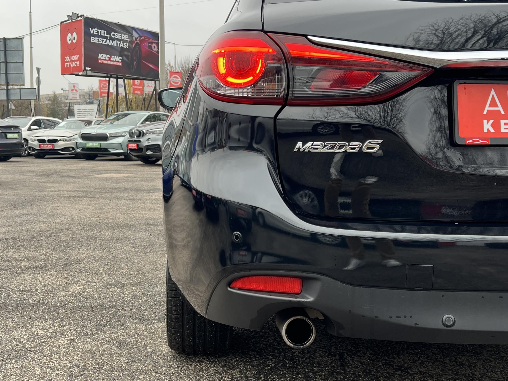 MAZDA 6 Sportkombi 2.2 CD Revolution Top (Automata) Sávtartó Head-up Napfénytető Fehér bőr Tolatókamera F1 Váltó!