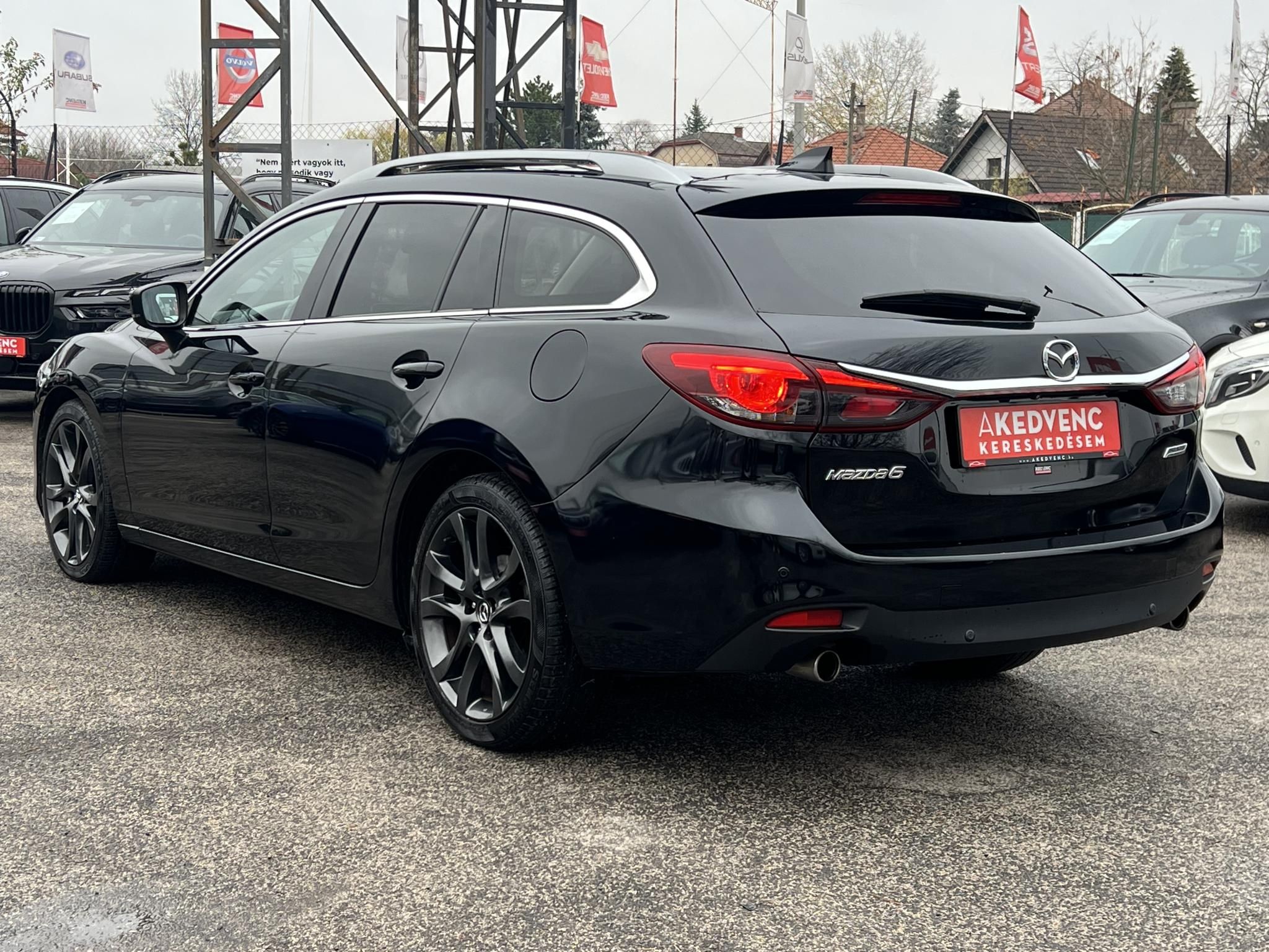 MAZDA 6 Sportkombi 2.2 CD Revolution Top (Automata) Sávtartó Head-up Napfénytető Fehér bőr Tolatókamera F1 Váltó!