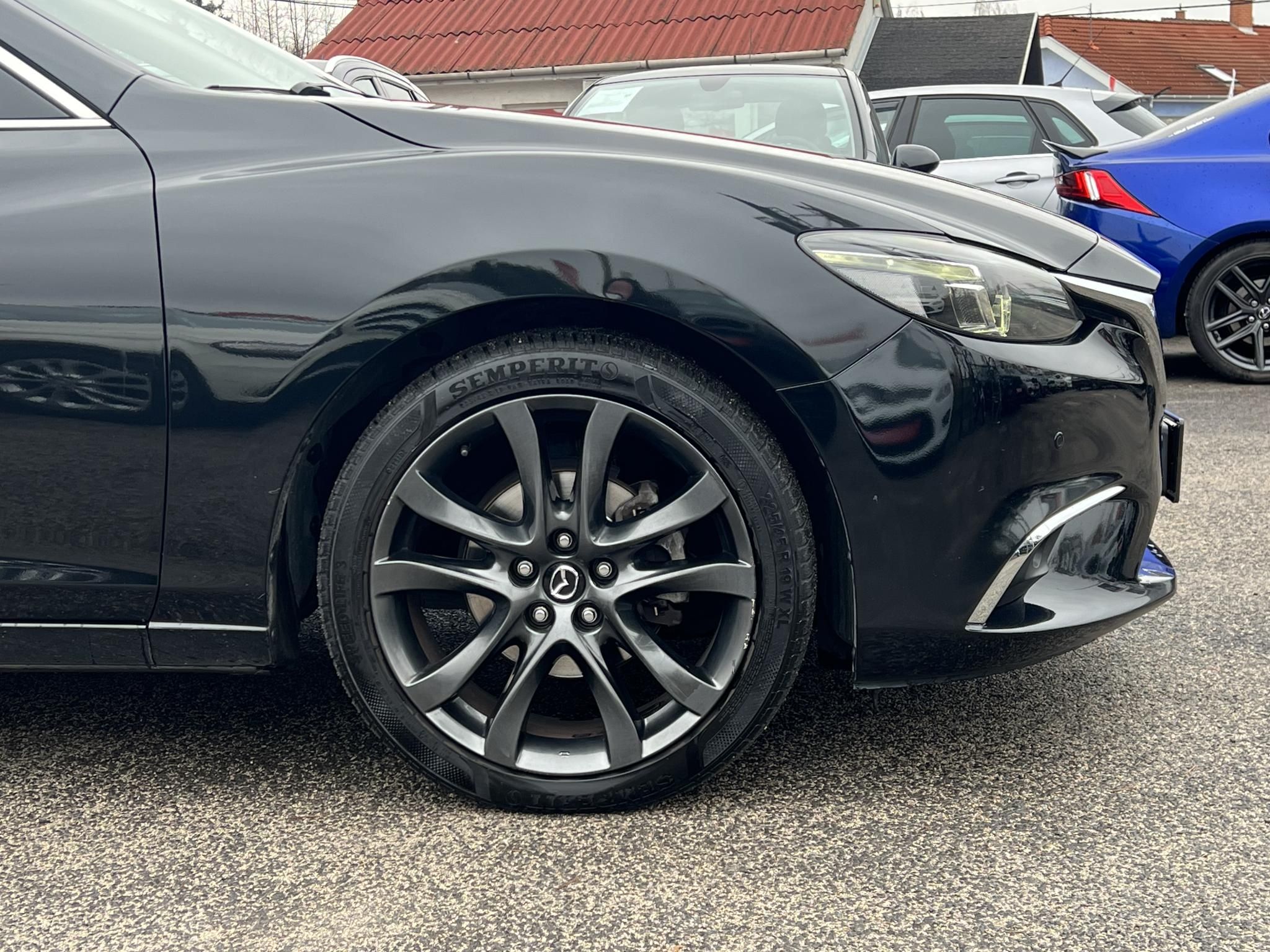 MAZDA 6 Sportkombi 2.2 CD Revolution Top (Automata) Sávtartó Head-up Napfénytető Fehér bőr Tolatókamera F1 Váltó!