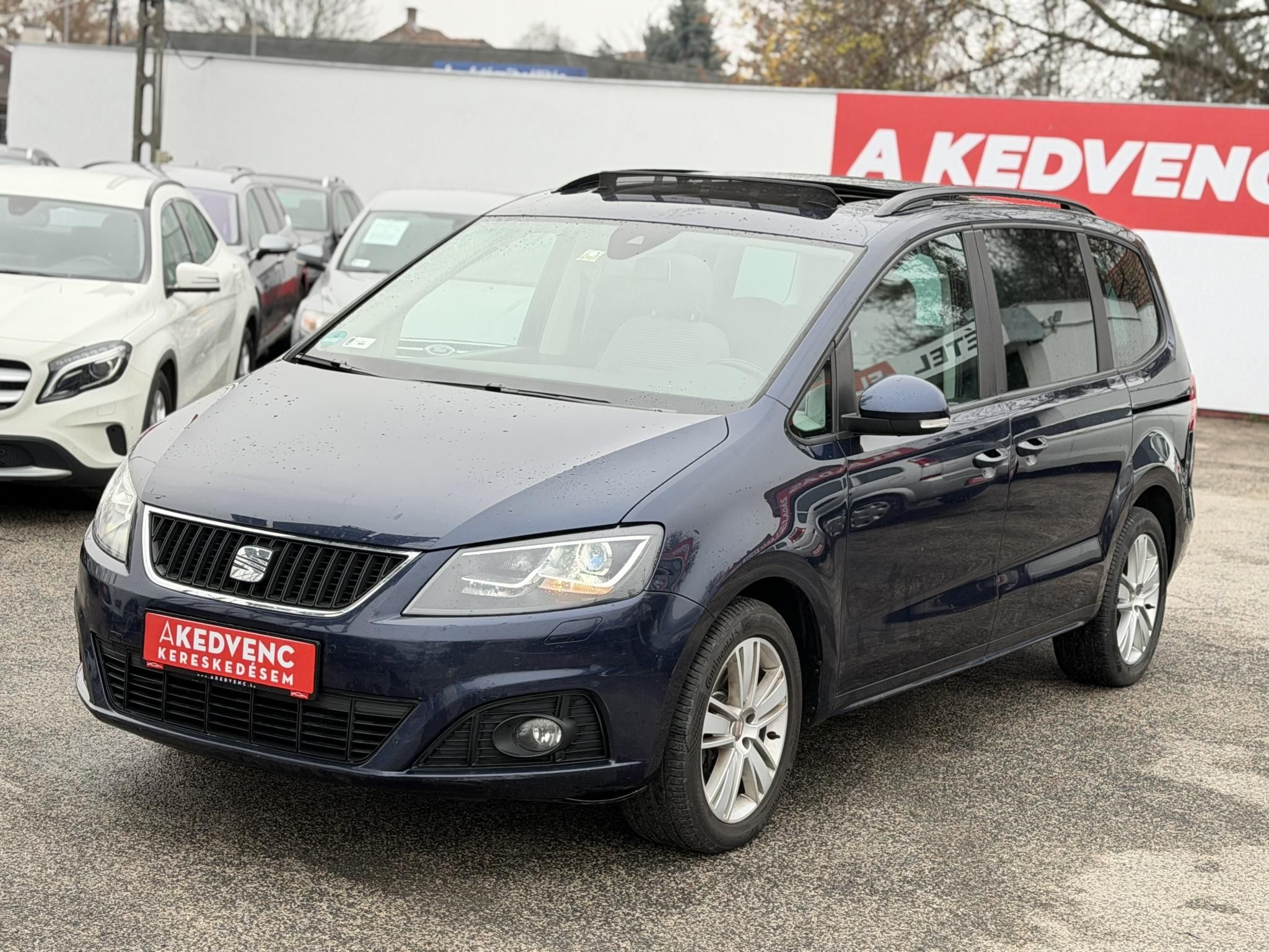 SEAT ALHAMBRA 2.0 CR TDI Style DSG [7 személy] Panorámatető Ülésfűtés Adaptív futómű Világos belső Frissen szervizelt!