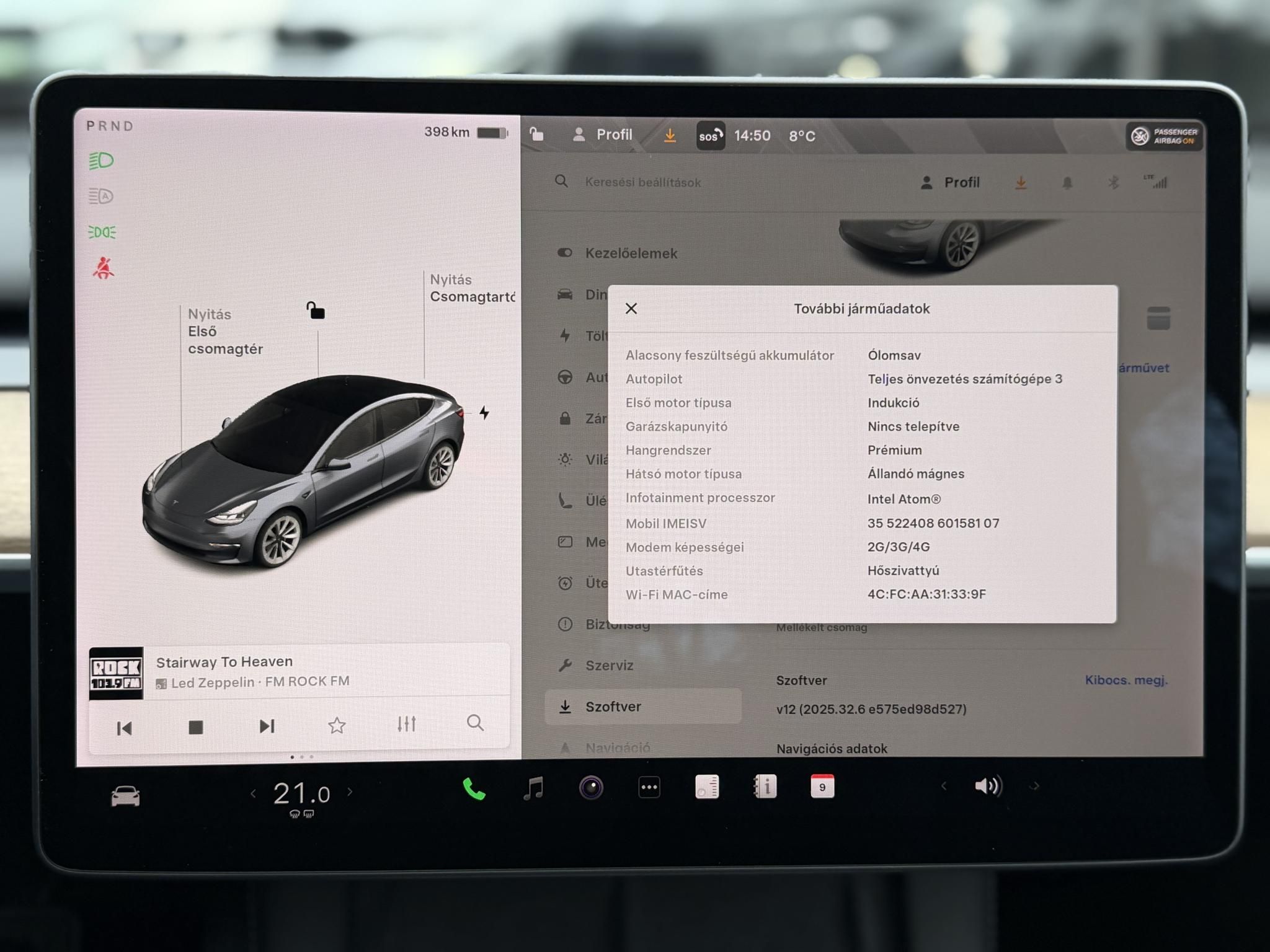 TESLA MODEL 3 Long Range AWD (Automata) 95e km. garanciális. mátrix LED. hőszivattyú. premium hifi