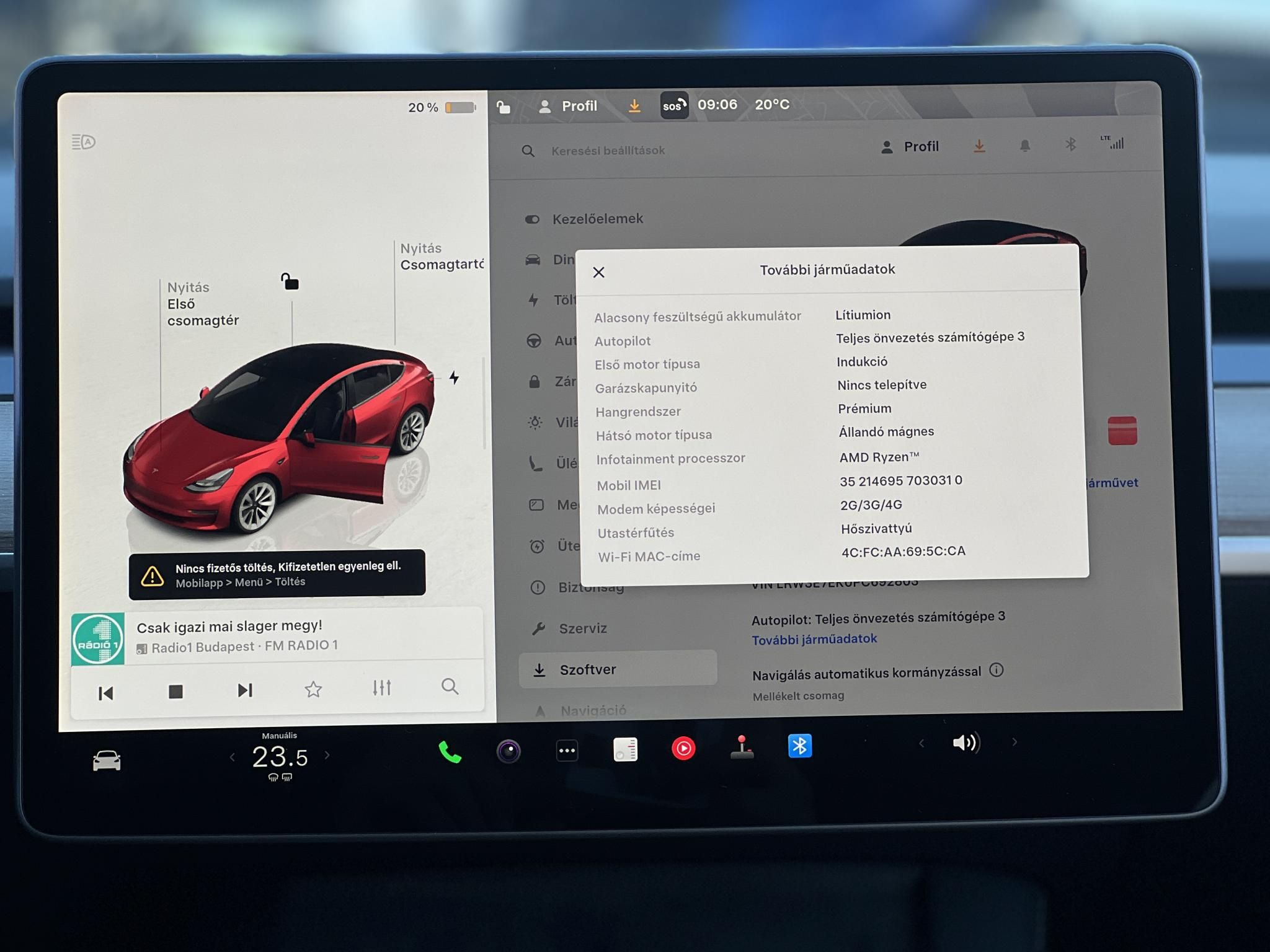 TESLA MODEL 3 Long Range AWD (Automata) 79e km. mátrix LED. hőszivattyú. AMD Ryzen. garanciális!