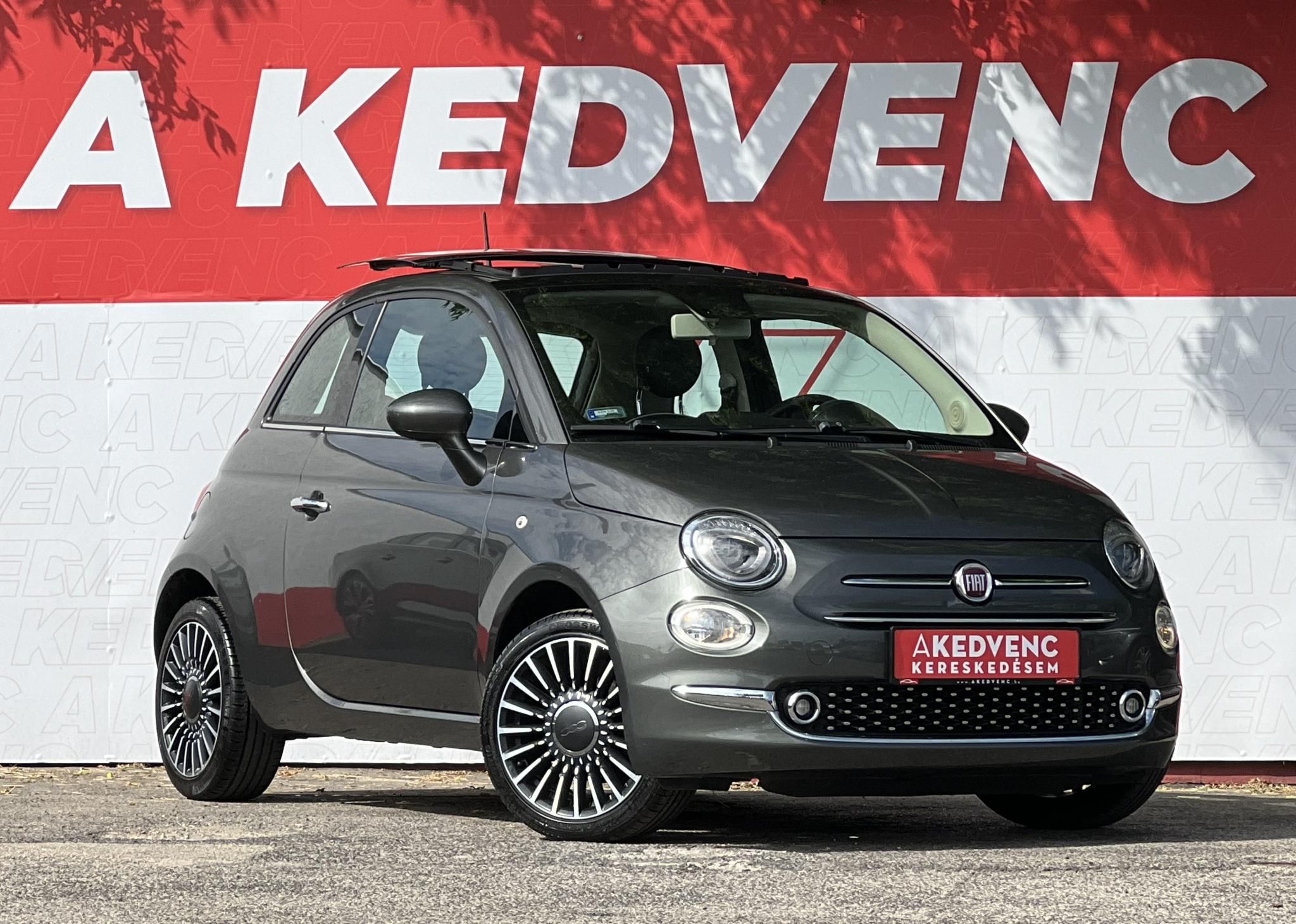 FIAT 500 500C 1.2 8V Lounge Dualogic 51e km. M.o.-i. Automata. Gyári fényezés. Végig vezetett szervizkönyv!