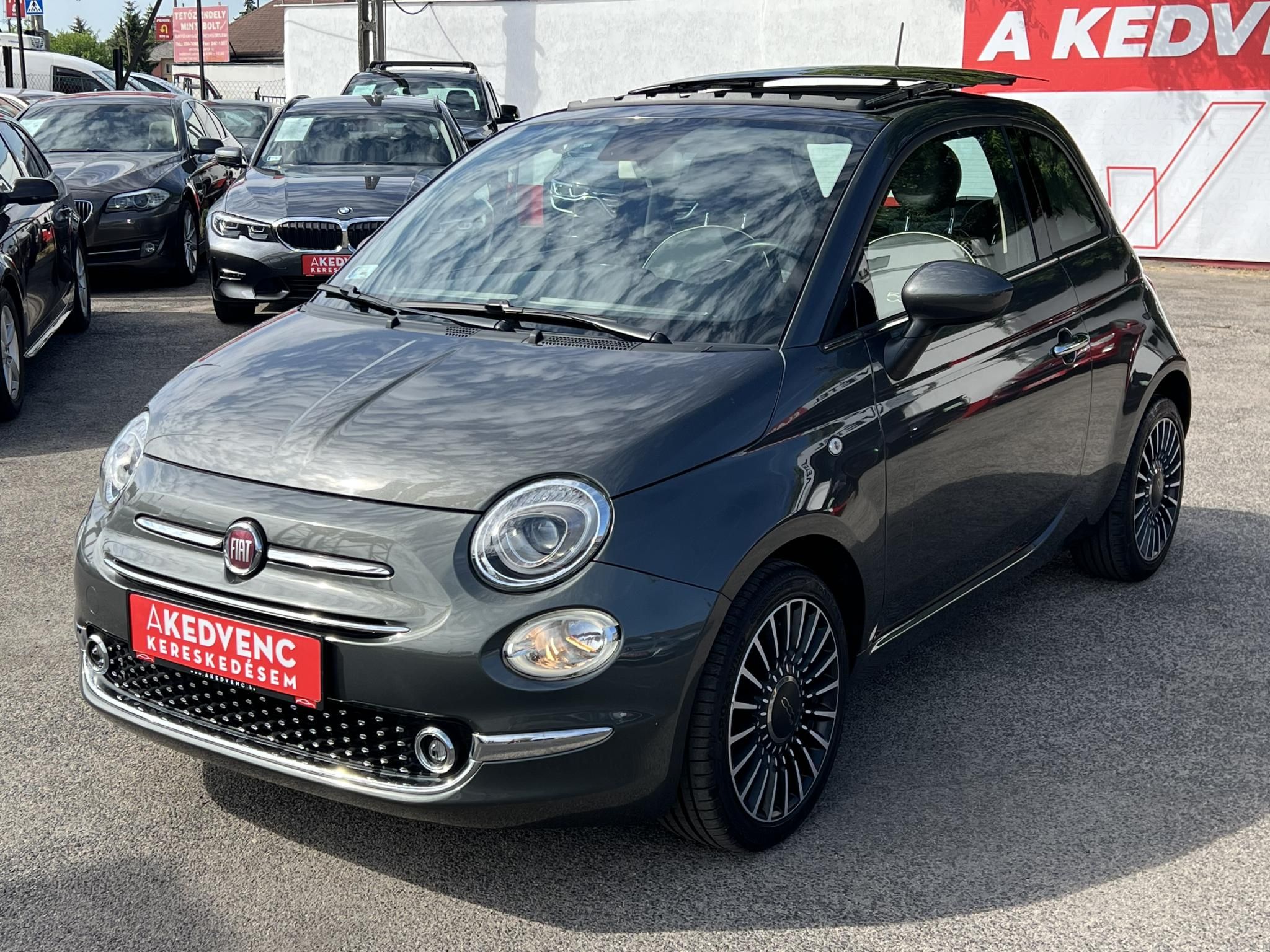 FIAT 500 500C 1.2 8V Lounge Dualogic 51e km. M.o.-i. Automata. Gyári fényezés. Végig vezetett szervizkönyv!